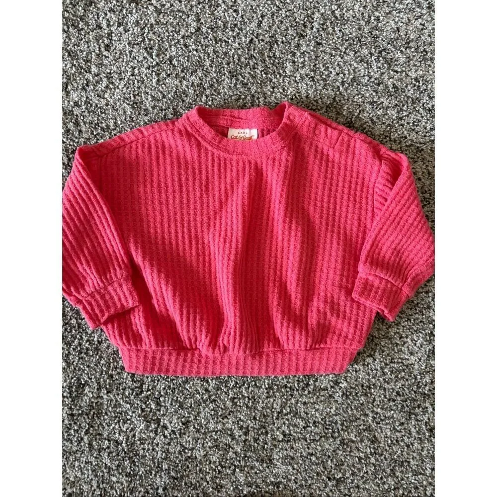 ❤️Cat & Jack 2 Piece Waffle Knit Set 6-9M